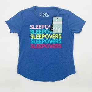 Chaser Girls Size 7 Sleepovers Short Sleeve Tee
